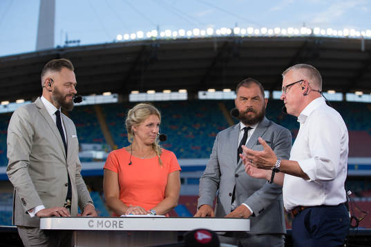 Cmores expert Olof Lundh, Anna Brolin, expert Alexander