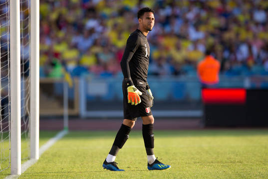 Goalkeeper Pedro Gallese of Peru