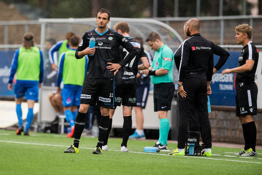 Jasmin Bogdanovic of Sandnes Ulf looks dejected