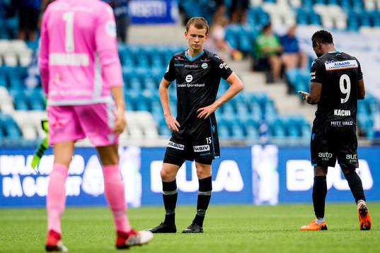 Vegard Østraat Erlien of Sandnes Ulf looks dejected