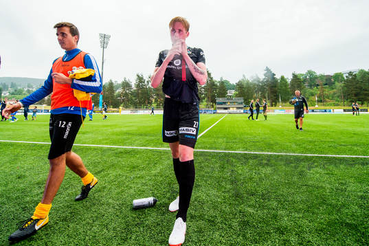 Vegard Aasen of Sandnes Ulf looks dejected