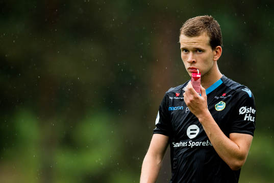 Vegard Østraat Erlien of Sandnes Ulf looks dejected