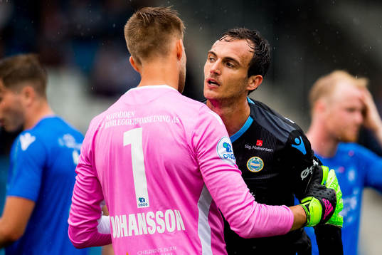 Goalkeeper Nils Jonathan Johansson of Notodden and Jasmin