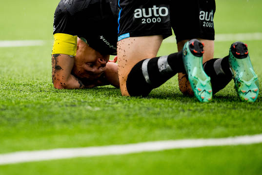 Steffen Jenssen of Notodden reacts