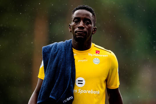 Goalkeeper Arnold Origi of Sandnes Ulf