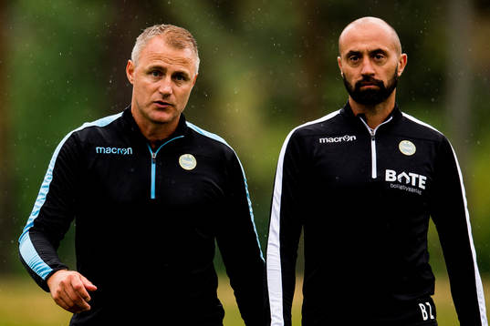 Bengt Sæternes, head coach of Sandnes Ulf, and Bojan