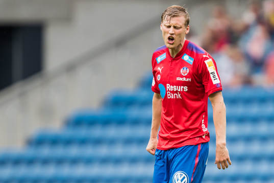 Helsingborgs Andri Runar Bjarnason deppar
