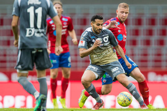 Degerfors Sargon Abraham och Helsingborgs Darijan Bojanic