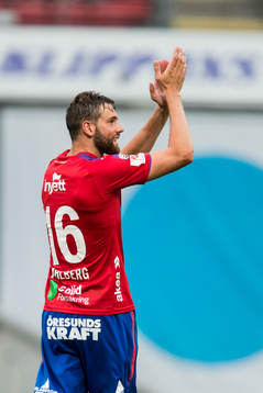 Helsingborgs Mikael Dahlberg jublar