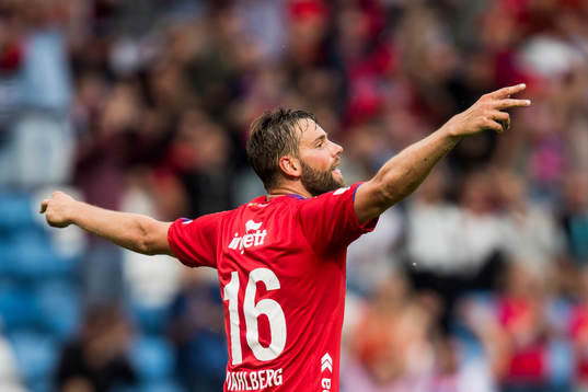 Helsingborgs Mikael Dahlberg jublar