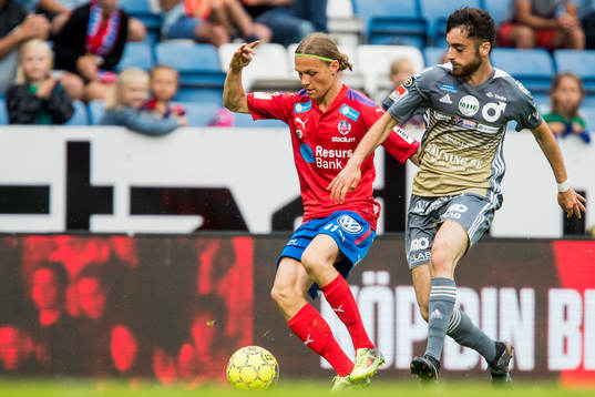Helsingborgs Filip Sjöberg och Degerfors Sargon Abraham