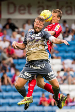 Degerfors Christoffer Wiktorsson i nickduell med