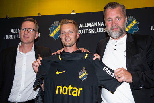 s tf VD Håkan Strandlund (v), Sebastian Larsson (m) och