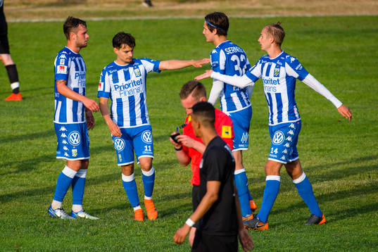 IFK Göteborgs Benjamin Nygren jublar