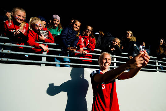 Maria Thorisdottir of Norway celebrates