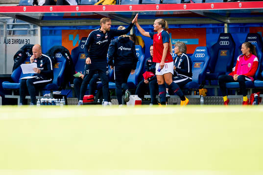 Lisa-Marie Karlseng Utland of Norway is being substituted