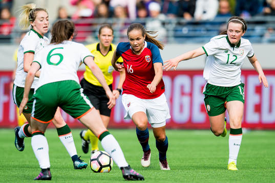Guro Reiten of Norway and Tyler Toland of Ireland