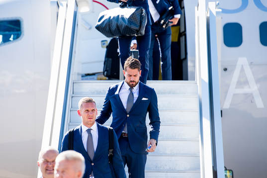 Goalkeeper Robin Olsen and goalkeeper Kristoffer Nordfeldt