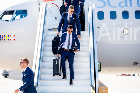 Sebastian Larsson, Martin Olsson and goalkeeper Karl-Johan