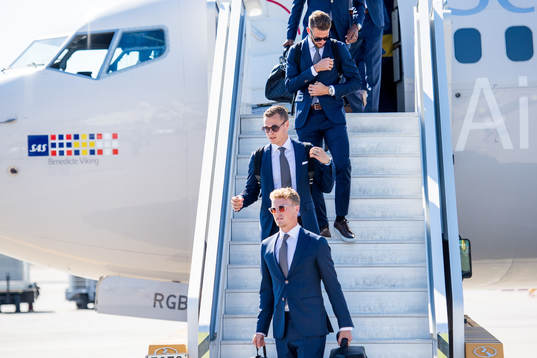 Oscar Hiljemark, Viktor Claesson and Marcus Rohdén of