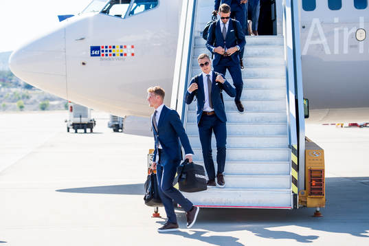 Oscar Hiljemark, Viktor Claesson and Marcus Rohdén of