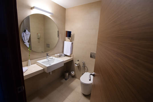 View inside a bathroom
