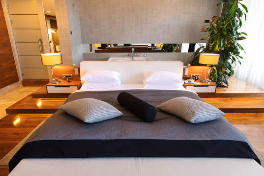 View inside a suit at Kempinski Hotel
