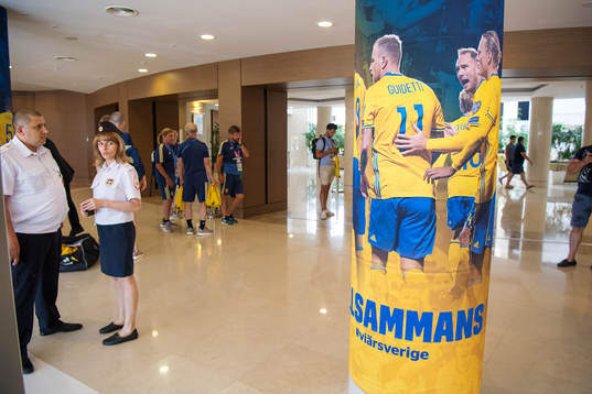 Security personel at the Kempinski Hotel