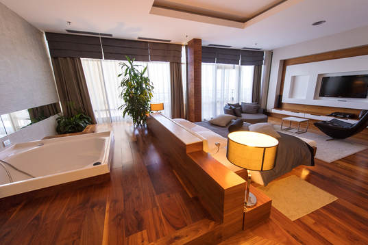 View inside a suit at Kempinski Hotel