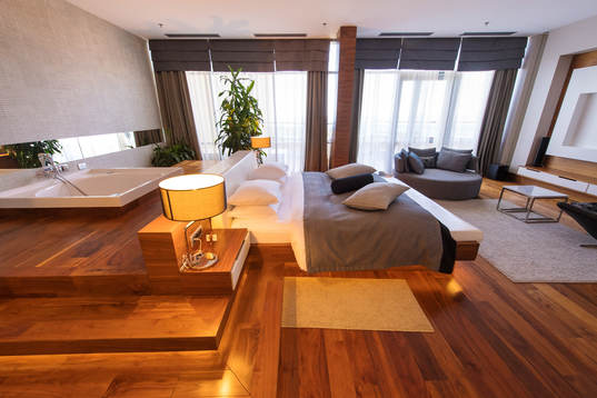 View inside a suit at Kempinski Hotel