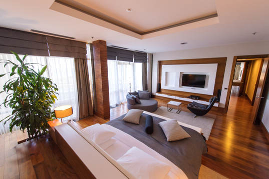 View inside a suit at Kempinski Hotel