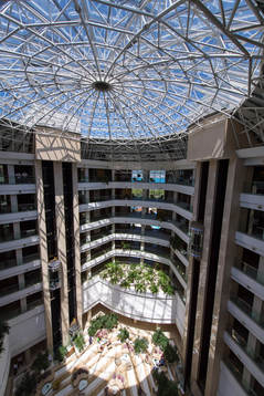 General view from inside the Kempinski Hotel