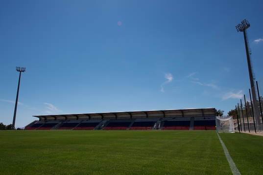 General view of the football field at Spartak Stadium