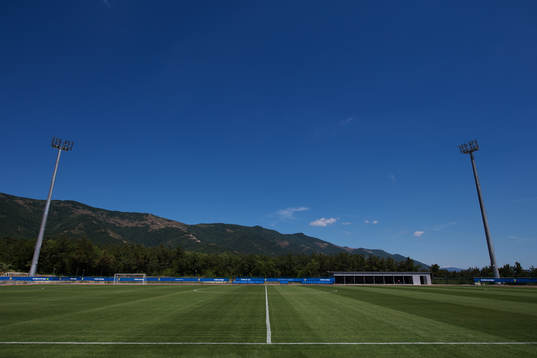 General view of the football field at Spartak Stadium