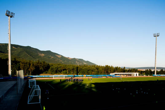 General view of the Swedish national football team