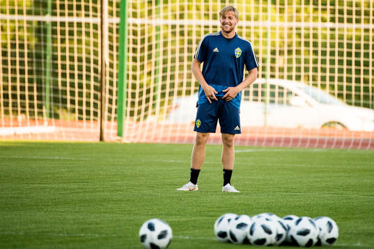 Emil Forsberg of the Swedish national football team
