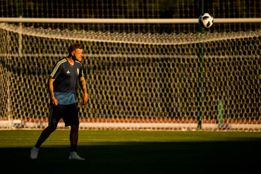 John Guidetti of the Swedish national football team