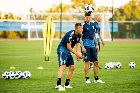 Sebastian Larsson and Victor Nilsson Lindelöf of the