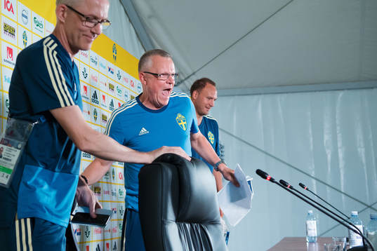 Head coach Janne Andersson of the Swedish national football