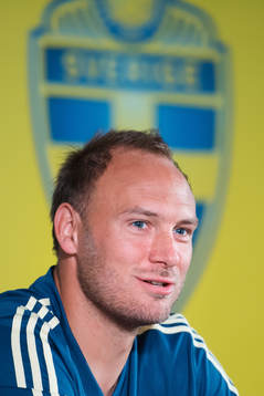 Andreas Granqvist of the Swedish national football team at