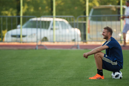 Ola Toivonen of the Swedish national football team
