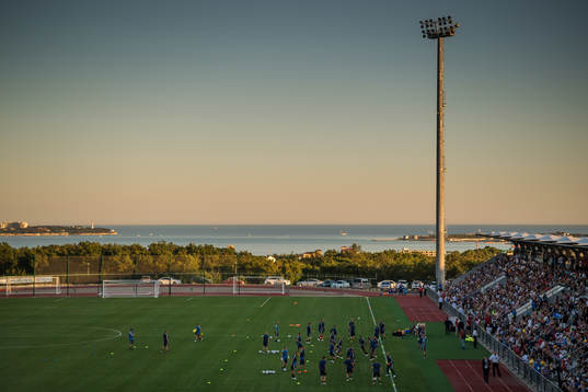 General view of the Swedish national football teams