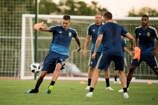 Mikael Lustig of the Swedish national football team