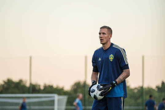 Goalkeeper Robin Olsen of the Swedish national football team