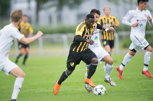 IFK Hässleholms Mike Andrew i matchen i DM mellan IFK