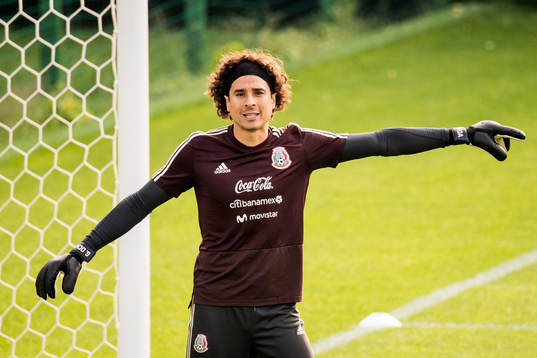 Goalkeeper Guillermo Ochoa of Mexico