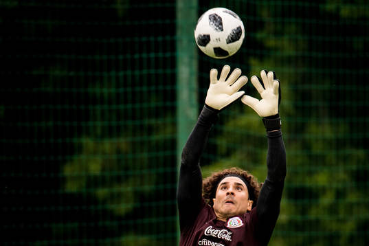 Goalkeeper Guillermo Ochoa of Mexico