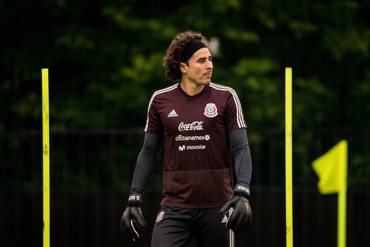 Goalkeeper Guillermo Ochoa of Mexico