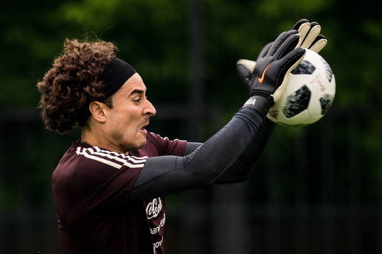 Goalkeeper Guillermo Ochoa of Mexico