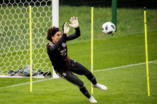 Goalkeeper Guillermo Ochoa of Mexico